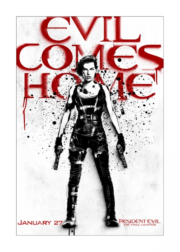 616x859 Resident Evil The Final Chapter New Art Posters Bring Evil Home - Resident Evil Sketch