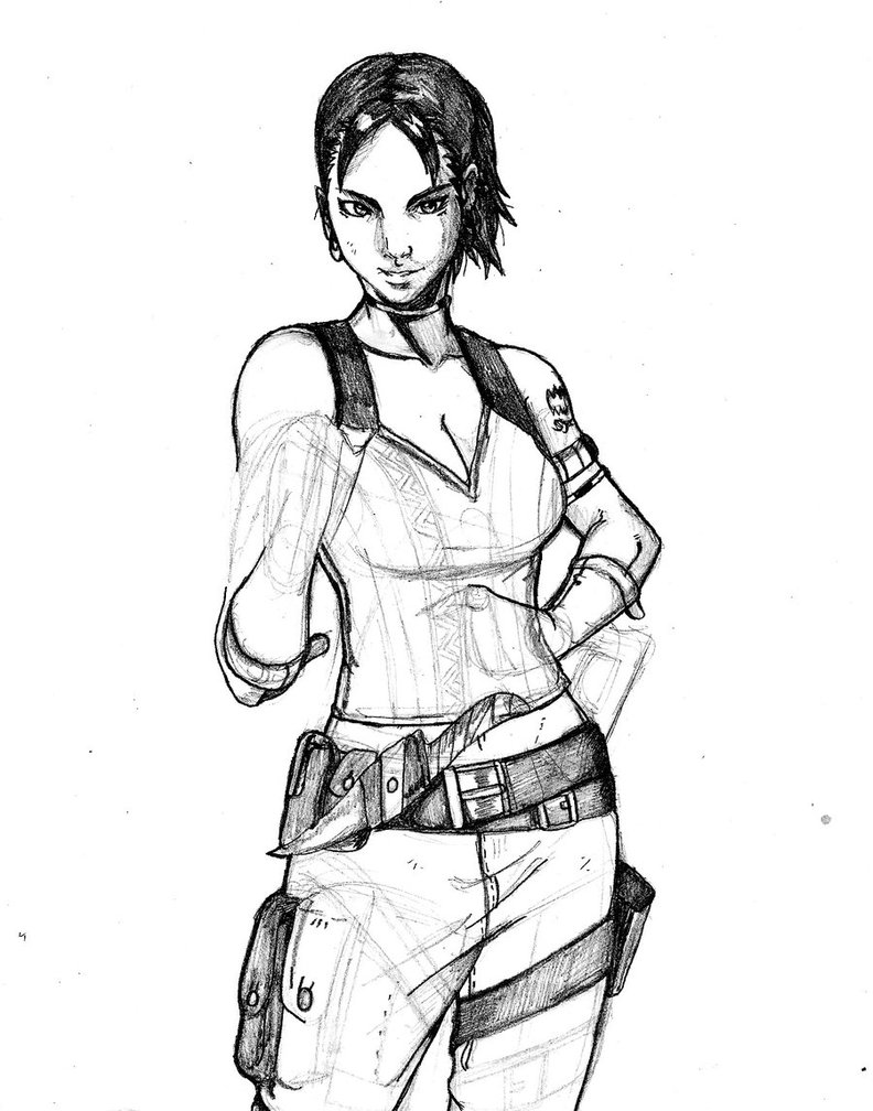 792x1008 Resident Evil Sheva Sketch Wip By Jasonniceboy - Resident Evil Sketch