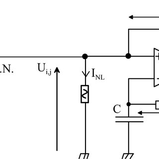 320x320 Sketch Of An Electronic Elementary Cell Of The Cnn. R Nl Is A - Resistor Sketch