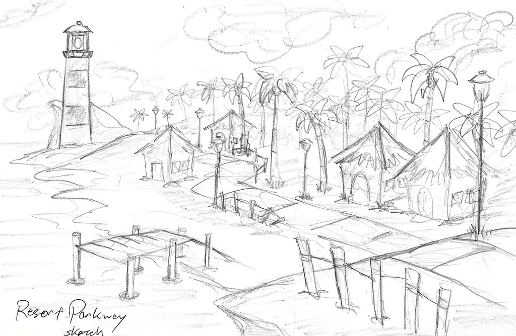 1024x668 Resort Parkway (Remake) Mini Sketch By Robo10nd2 - Resort Sketch