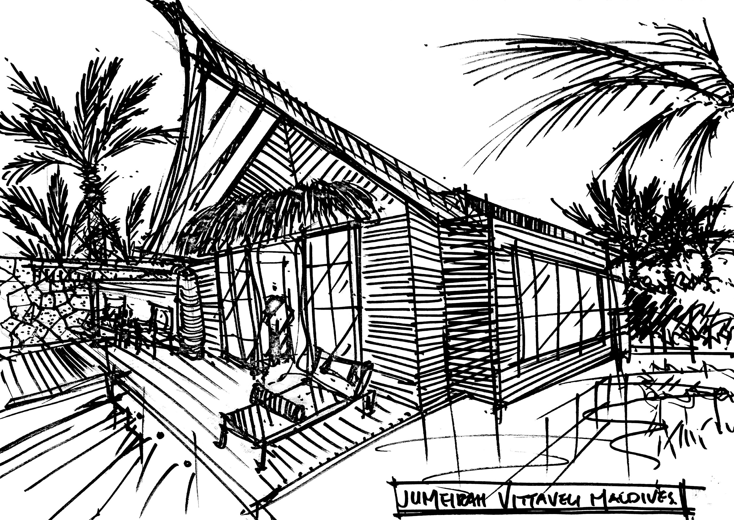 Resort Sketch At PaintingValley Com Explore Collection Of Resort Sketch   Resort Sketch 6 