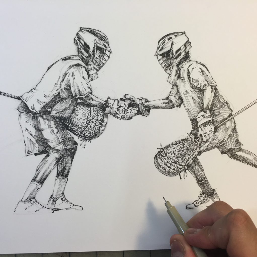 1021x1021 The Making Of Respect The Art Of Lax Blog - Respect Sketch