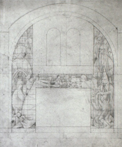 390x470 Sketch For Mural, Port Glasgow Resurrection Series By Stanley - Resurrection Sketch