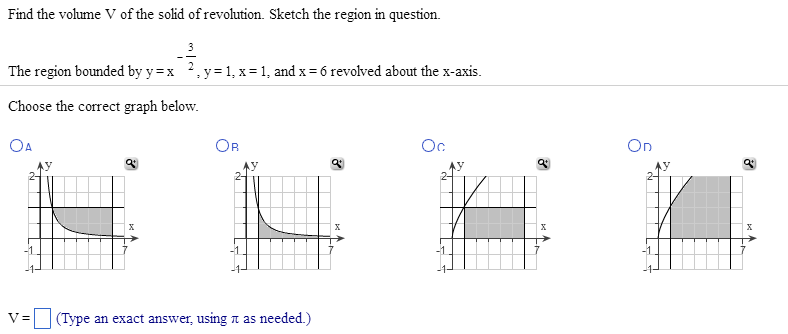788x334 Solved Find The Volume V Of The Solid Of Revolution. Sket - Revolution Sketch