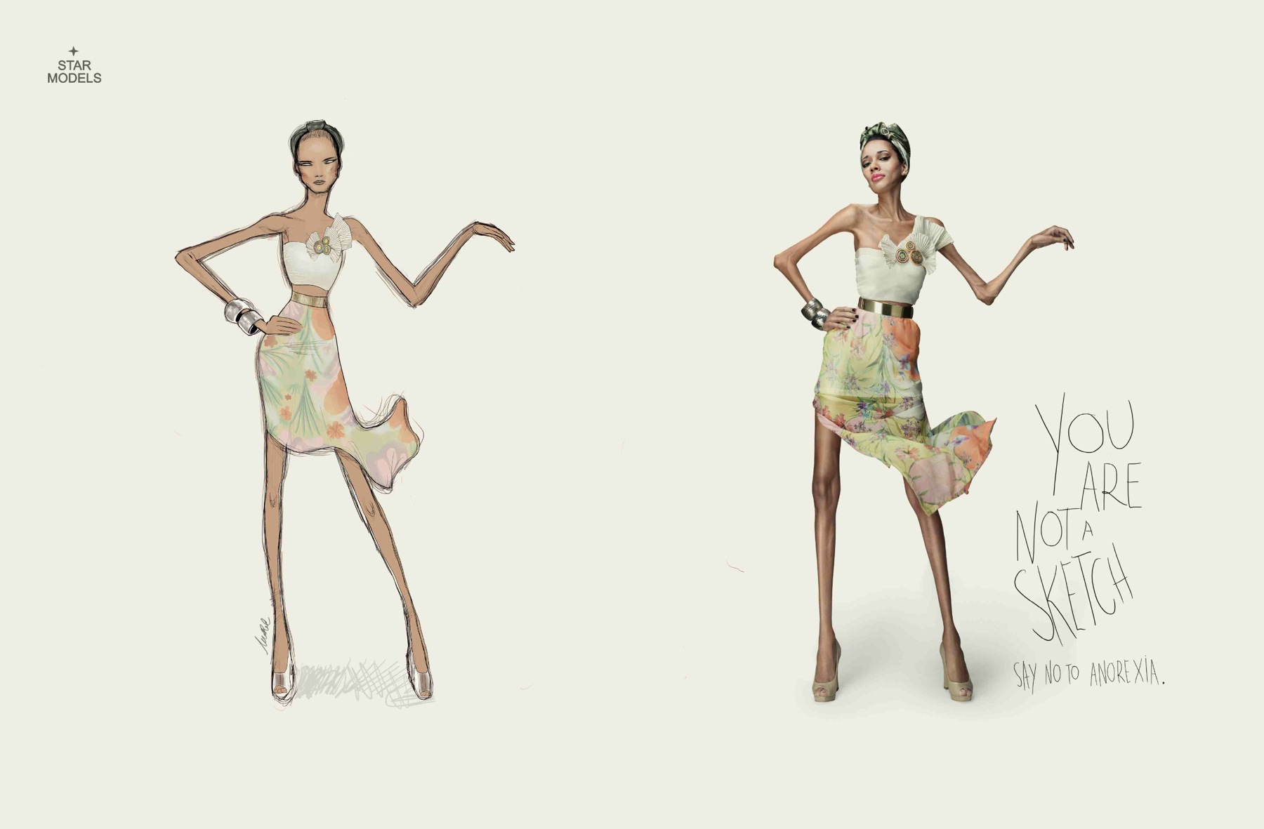 1800x1181 Star Models Print Advert By Revolution Sketch, 3 Ads Of The - Revolution Sketch