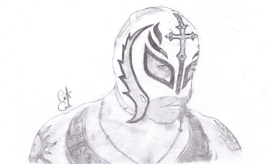 900x553 Rey Mysterio Mask Coloring Pages - Rey Mysterio Mask Sketch