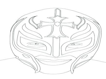 440x330 Wwe Sin Cara Coloring Pages Sin Coloring Pages Coloring Pages - Rey Mysterio Mask Sketch