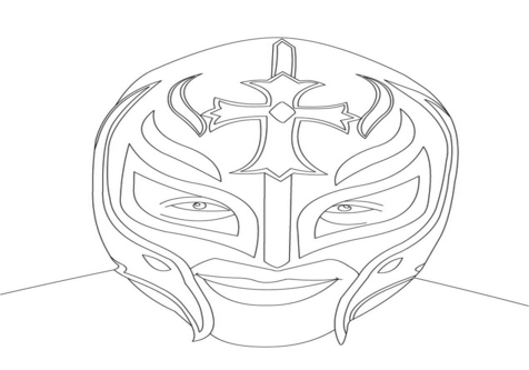 476x333 Rey Mysterio Coloring Pages 2654880 - Rey Mysterio Sketch