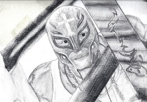 300x210 Rey Mysterio Drawing Sketch Of Rey Mysterio 619steampunkj90 On - Rey Mysterio Sketch
