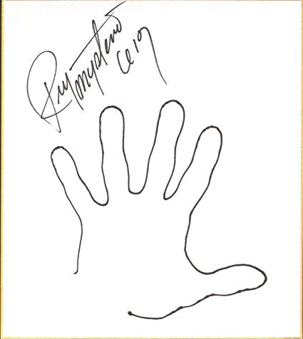 425x476 Rey Mysterio Signed Whand Print Sketch Shikishi Japanese Art - Rey Mysterio Sketch