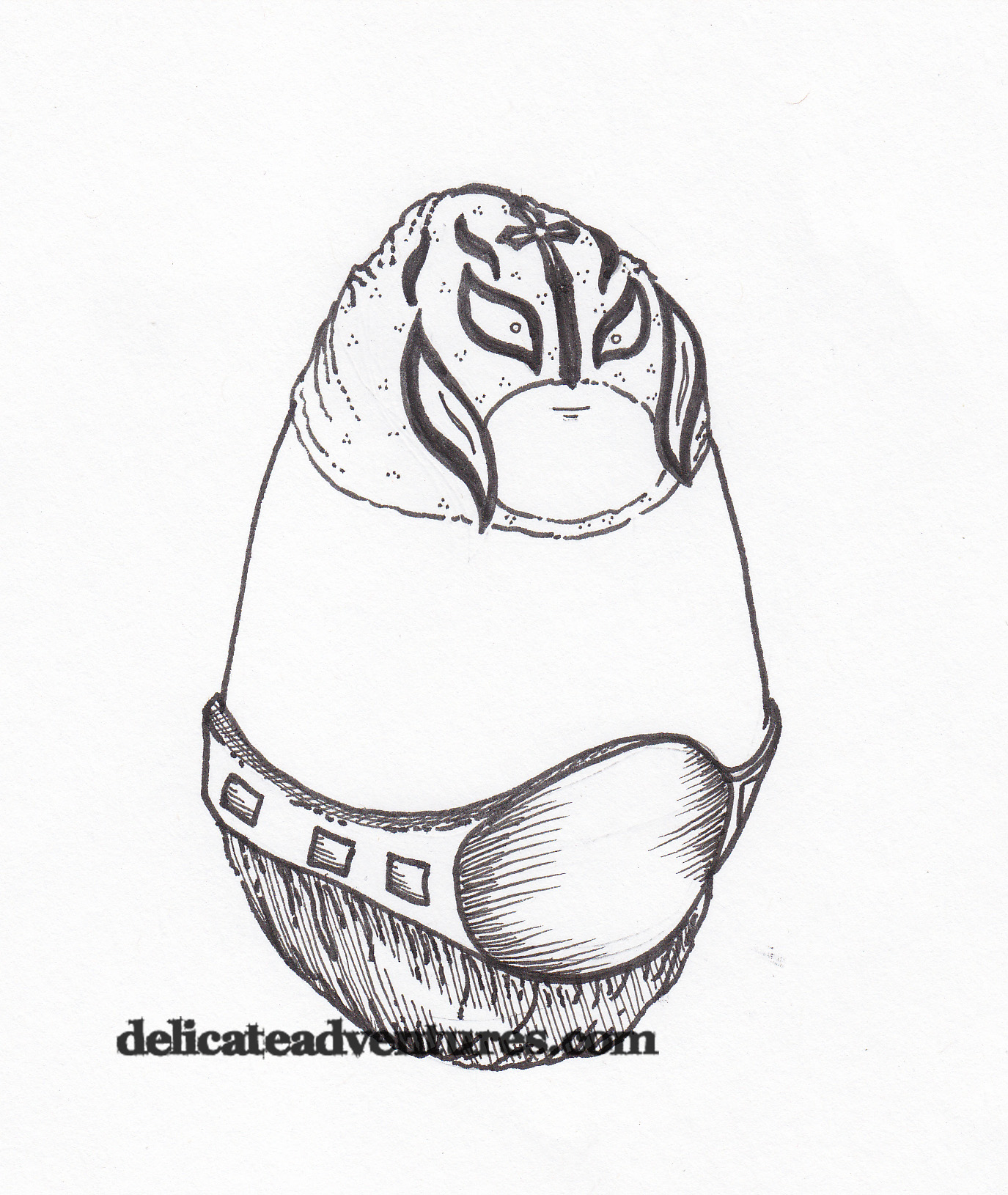 1375x1630 Rey Mysterio Delicate Adventures - Rey Mysterio Sketch