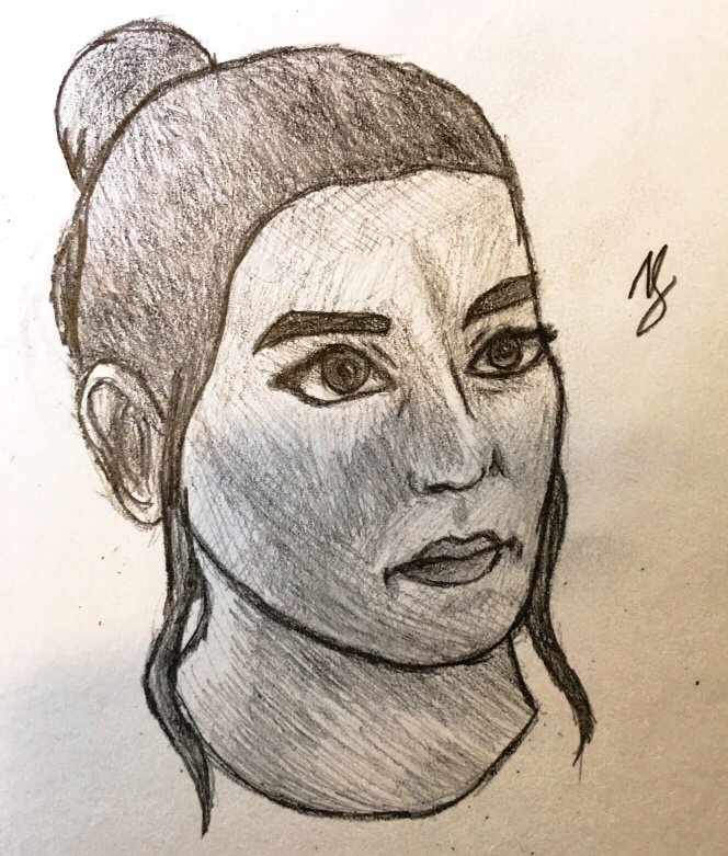 664x781 Rey Sketch (My Art) Star Wars Amino - Rey Sketch