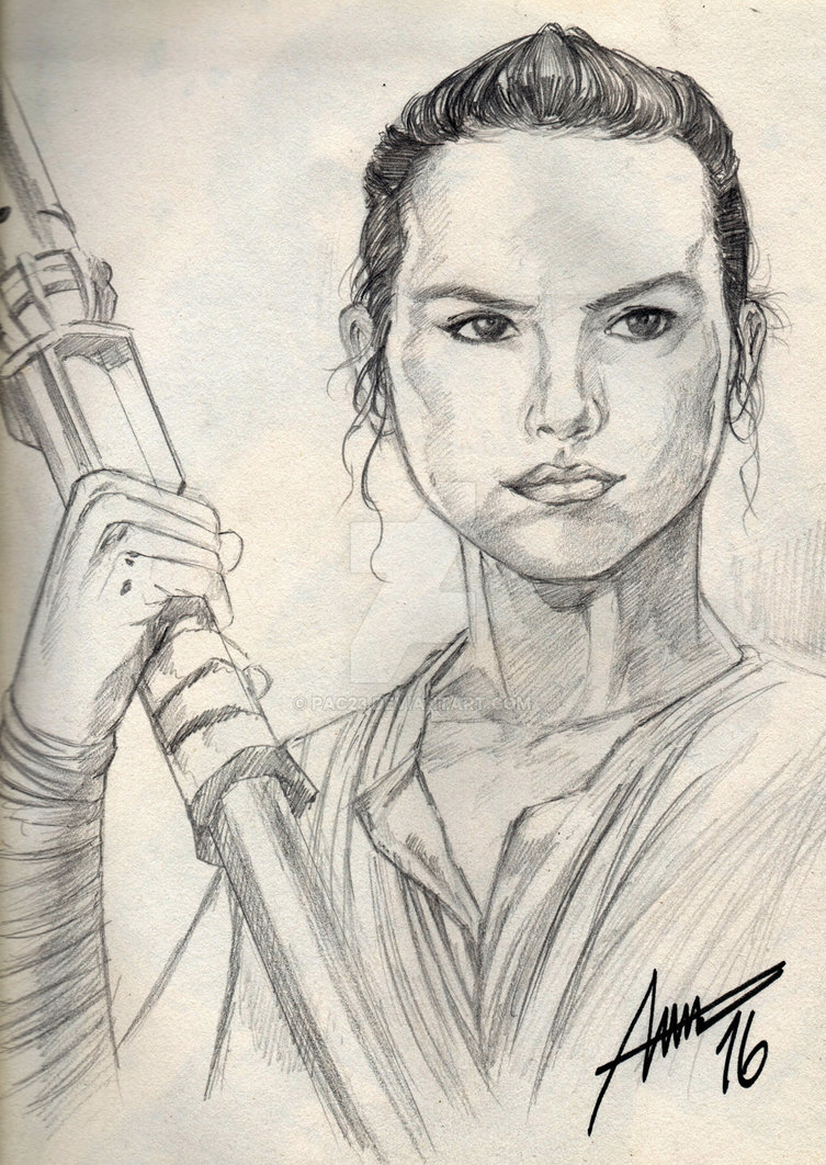 753x1062 Rey Sketch By Pac23 - Rey Sketch
