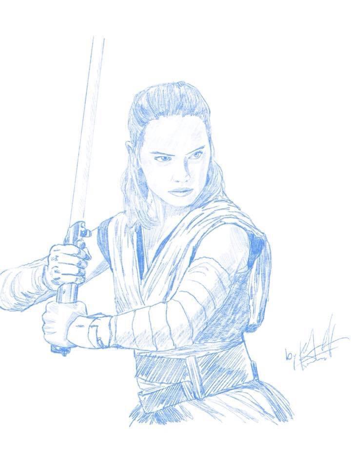 720x960 Rey Sketch By Me Starwars - Rey Sketch