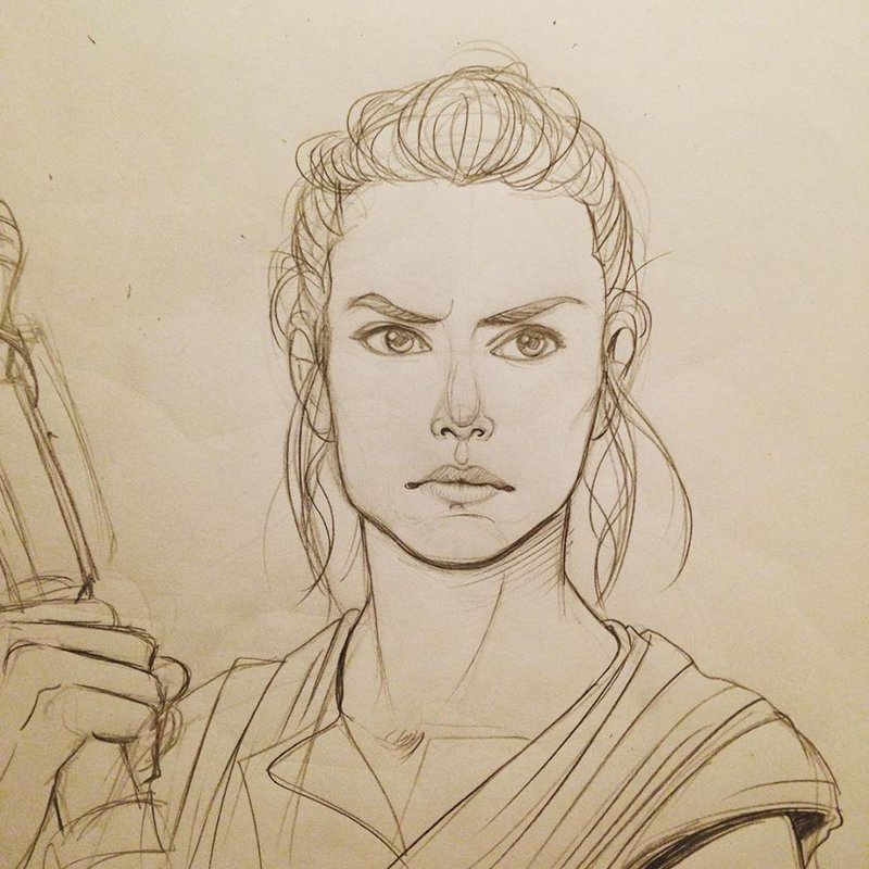 800x800 Rey Sketch By Acidbetta - Rey Sketch