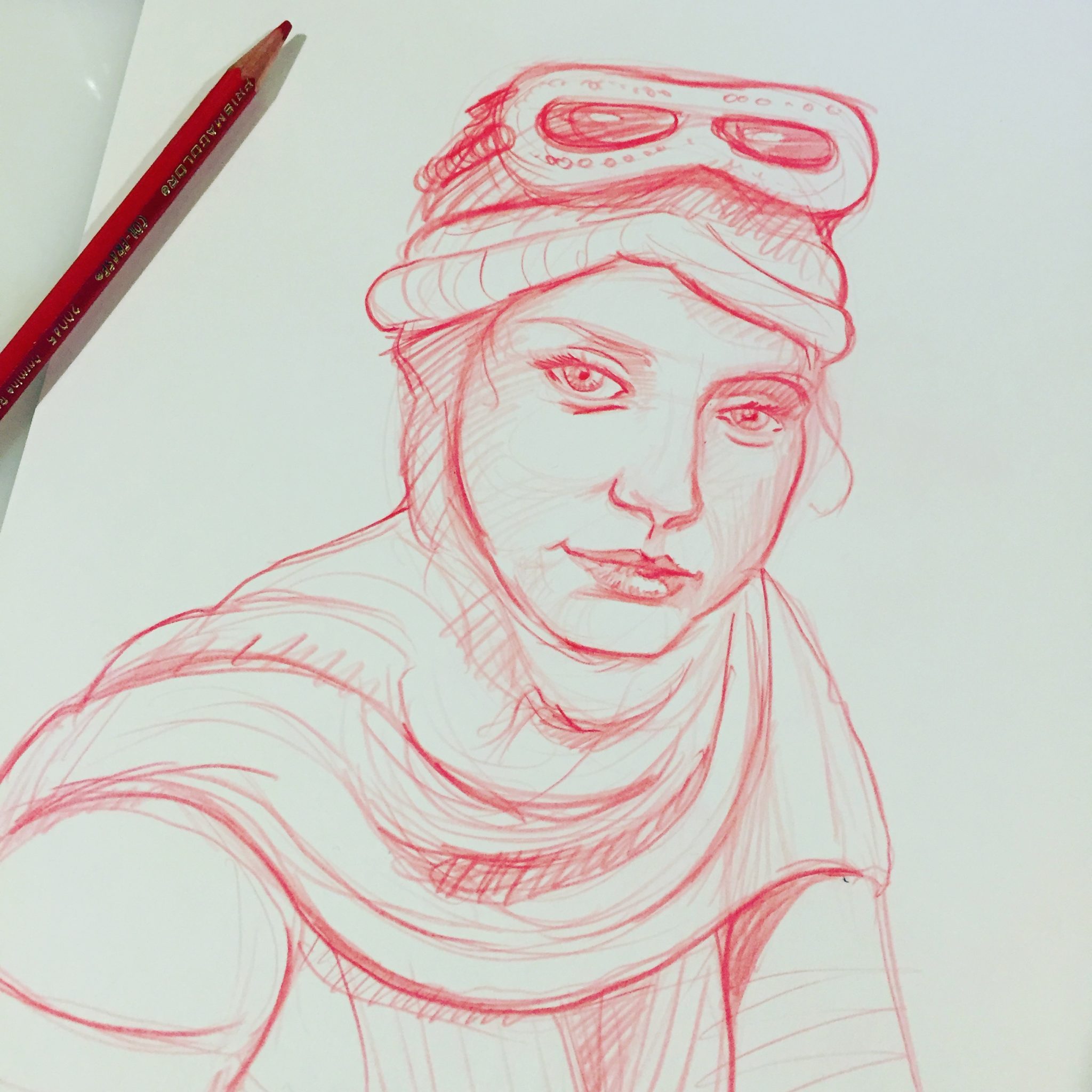 2048x2048 Jon Chambers Rey Sketch - Rey Sketch