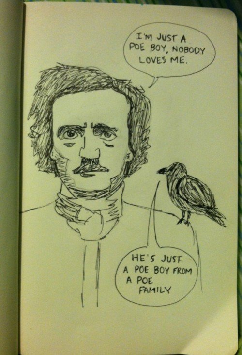 500x732 Poe Hemian Rhapsody - Rhapsody Sketch