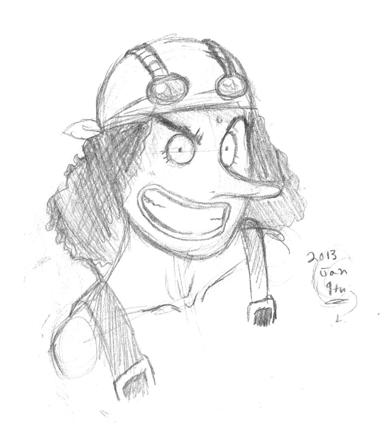 800x879 Usopp Sketch By Deadbeat Rhapsody - Rhapsody Sketch