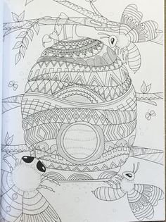 236x315 Zentangle Stylized Chameleon Cartoon Sitting Tree Branch Hand - Rhapsody Sketch