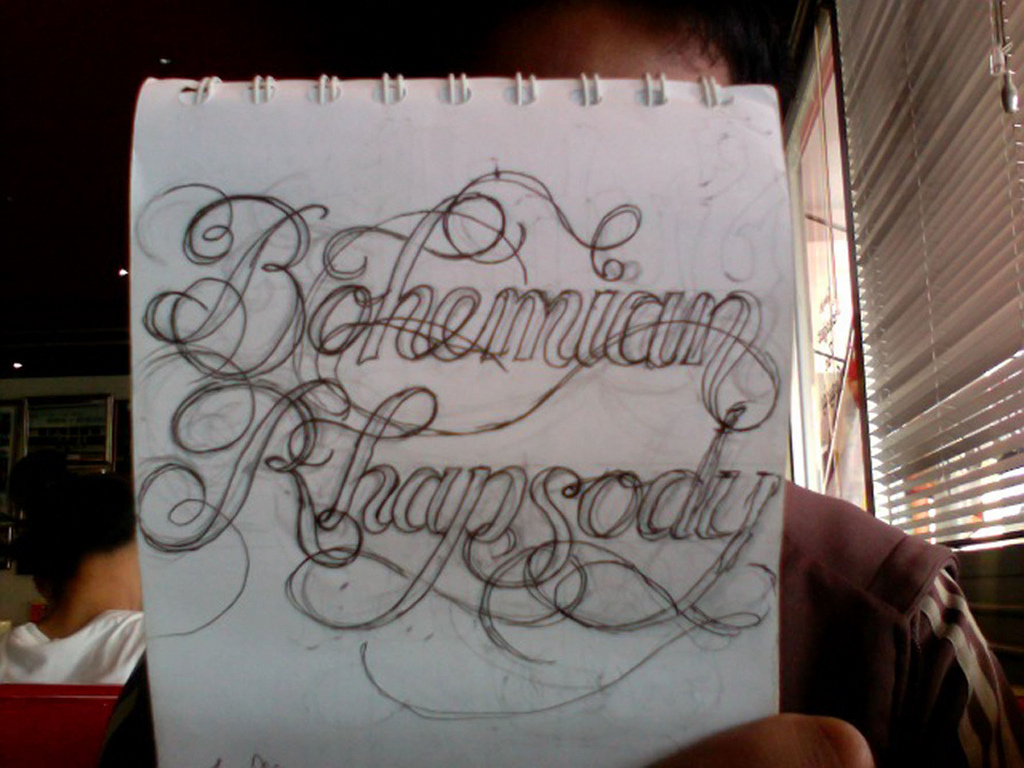 1024x768 Bohemian Rhapsody On Behance - Rhapsody Sketch