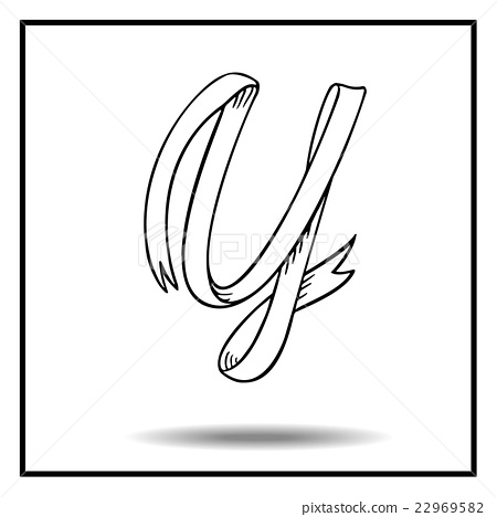 450x468 Ribbon Sketch Alphabet - Ribbon Sketch