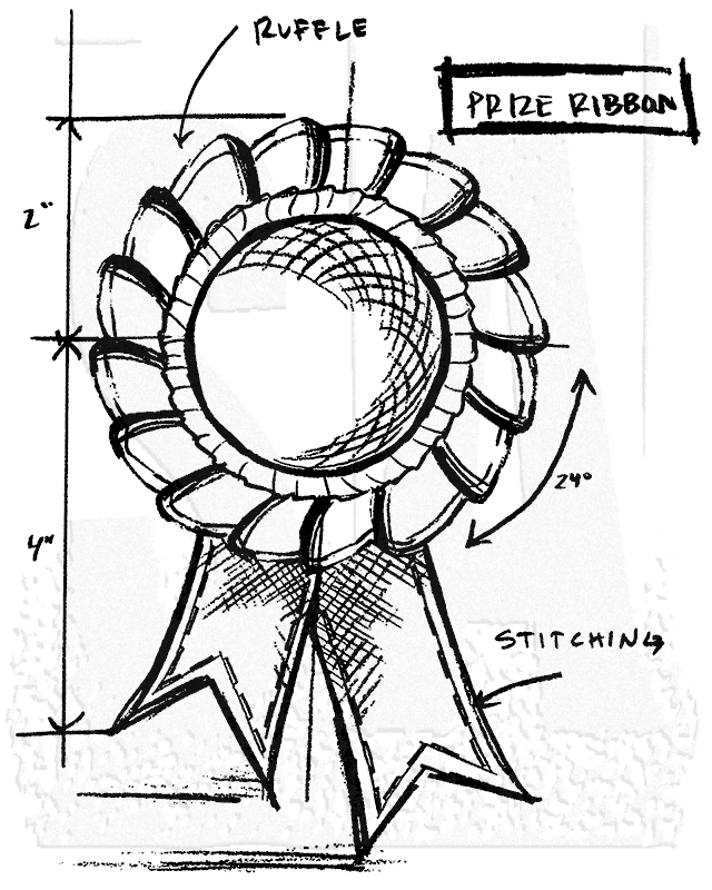 640x800 Tim Holtz Wood Mounted Stamp - Ribbon Sketch