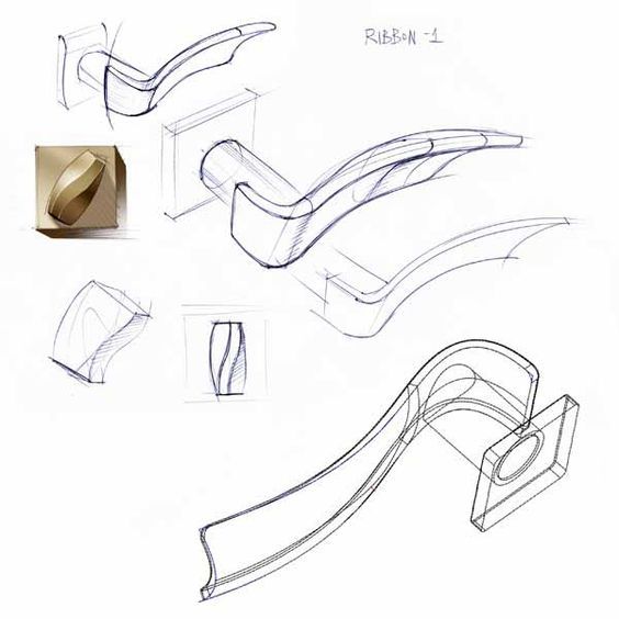 564x564 Door - Ribbon Sketch