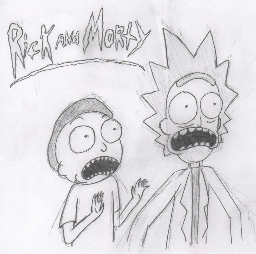 896x891 Rick And Morty Sketch By Nickachuthepikachu - Rick And Morty Sketch