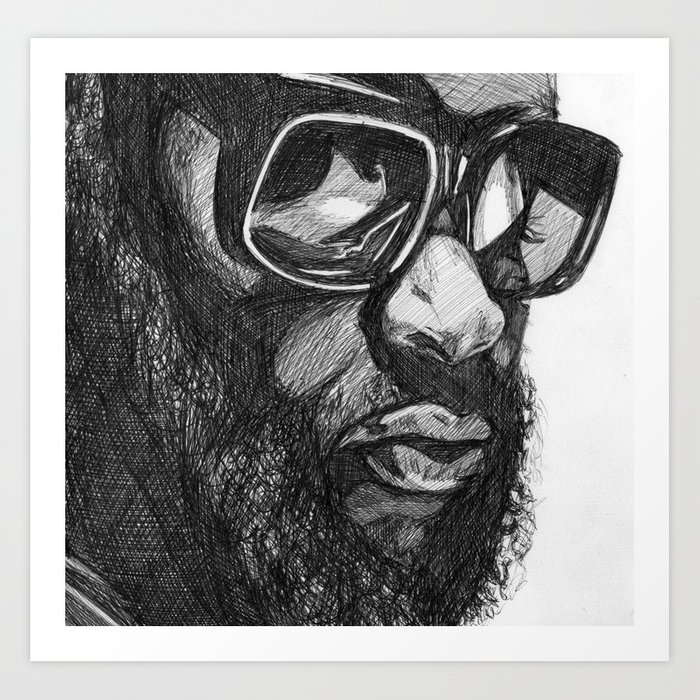 700x700 Rick Ross Art Print By Demoose21 Society6 - Rick Ross Sketch