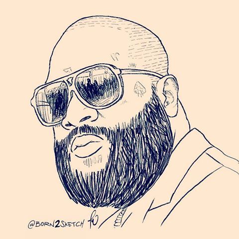 480x480 Rick Ross Mastermind Artistic Rick Ross And Hip Hop - Rick Ross Sketch