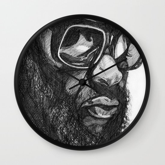 550x550 Rick Ross Wall Clock By Demoose21 Society6 - Rick Ross Sketch