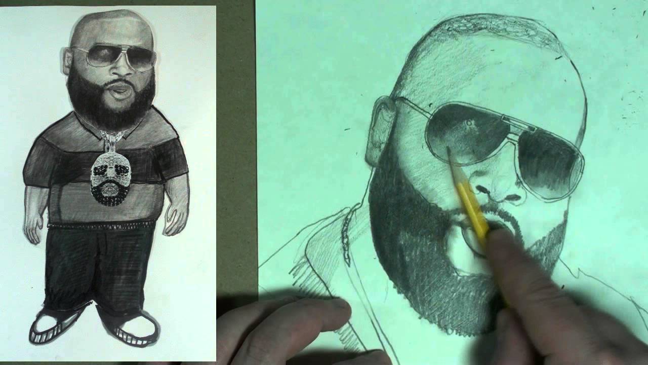1280x720 Youdraw How To Draw Rick Ross Step By Step - Rick Ross Sketch
