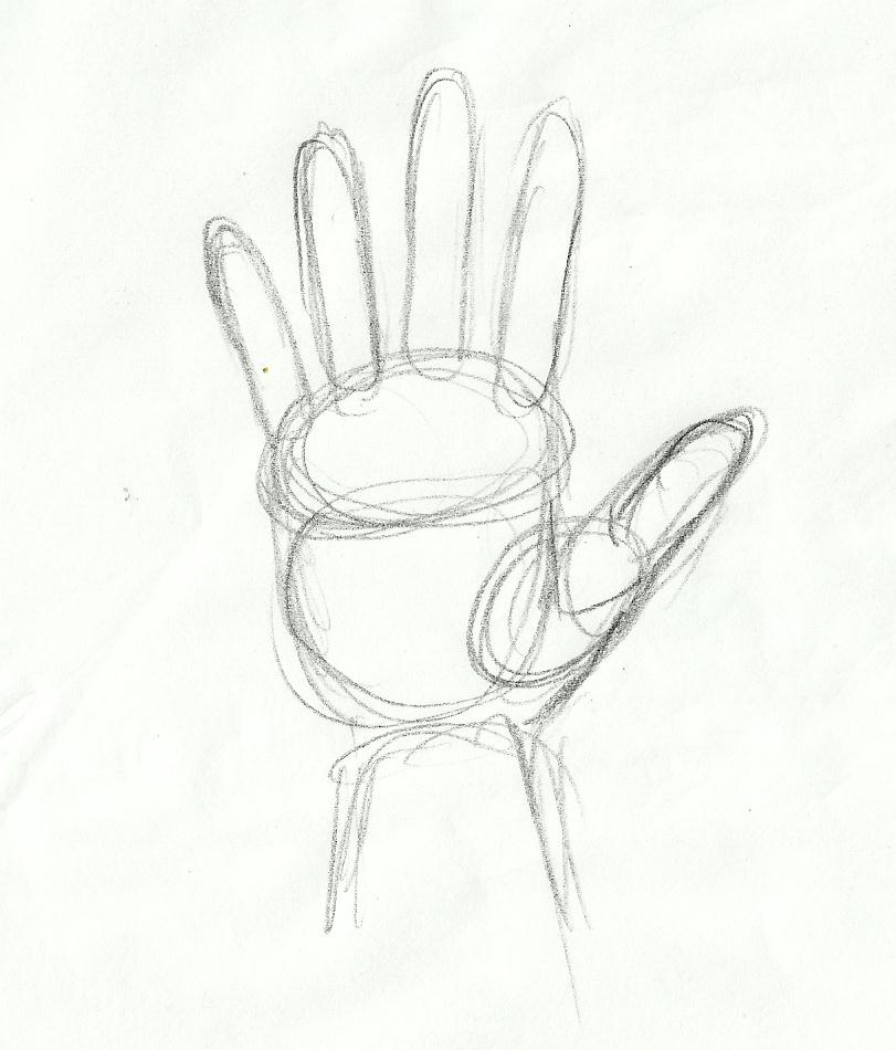 811x950 Tutorial Sketching Human Hand Artist Dreamer - Right Hand Sketch