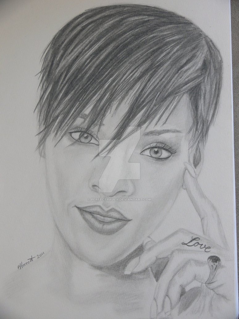 774x1032 Rihanna Sketch By Perfectpaula - Rihanna Sketch