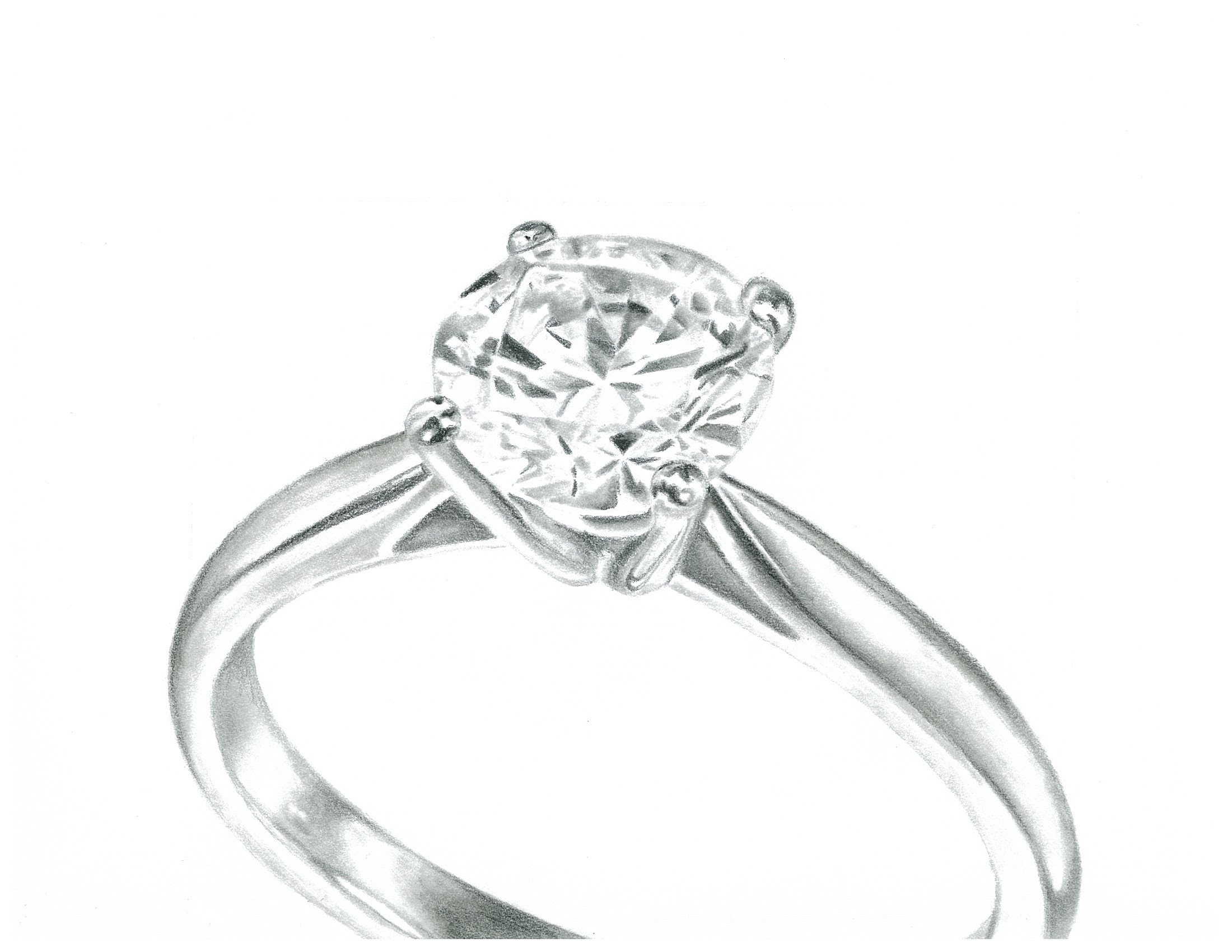 2200x1700 Diamond Ring Amazing Pencil Sketch - Ring Sketch