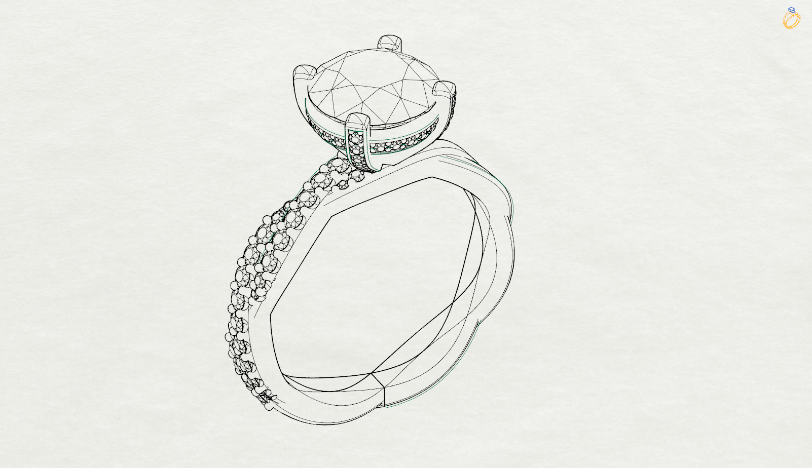 1602x924 Custom Engagement Rings Toronto Damasci - Ring Sketch