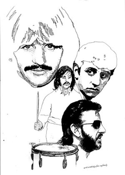 400x557 Ringo Starr Art Exhibition - Ringo Starr Sketch