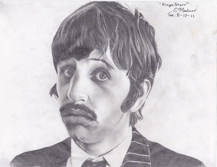 900x695 Ringo Starr Drawing By Ethan Morehead - Ringo Starr Sketch