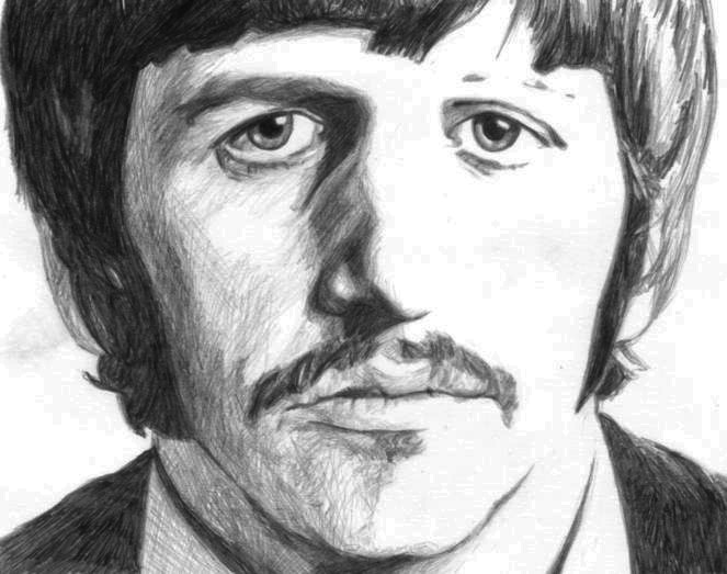 663x523 34 Ilustraciones De Ringo Starr - Ringo Starr Sketch