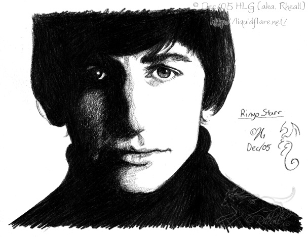 608x469 Ringo Starr By Rheall - Ringo Starr Sketch