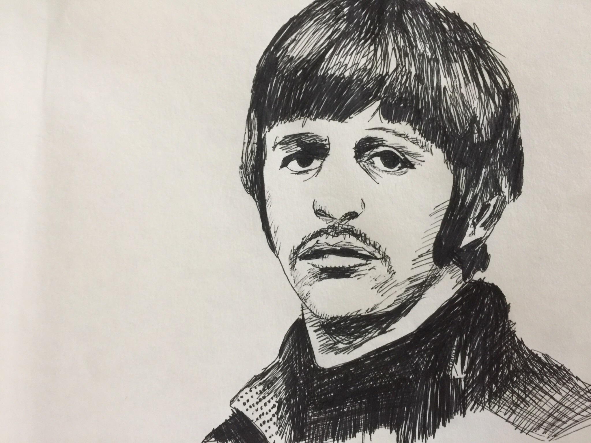 2048x1536 Ringo Starr Drawing. What Do You Think Drawing - Ringo Starr Sketch