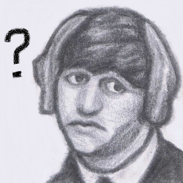 750x750 Ringo Starr With Dog Ears By Gagambo - Ringo Starr Sketch