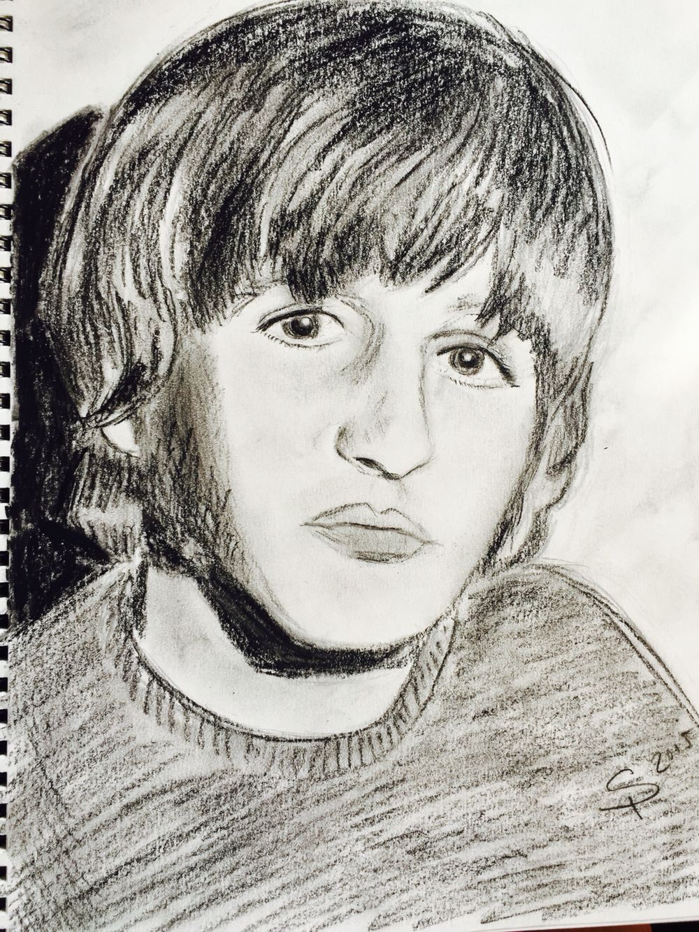1000x1334 A Sketch Of Ringo Starr I Did Recently. Love The Shaggy Hair And - Ringo Starr Sketch