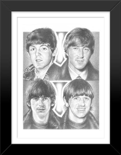 391x500 Beatles Original Sketch Prints - Ringo Starr Sketch