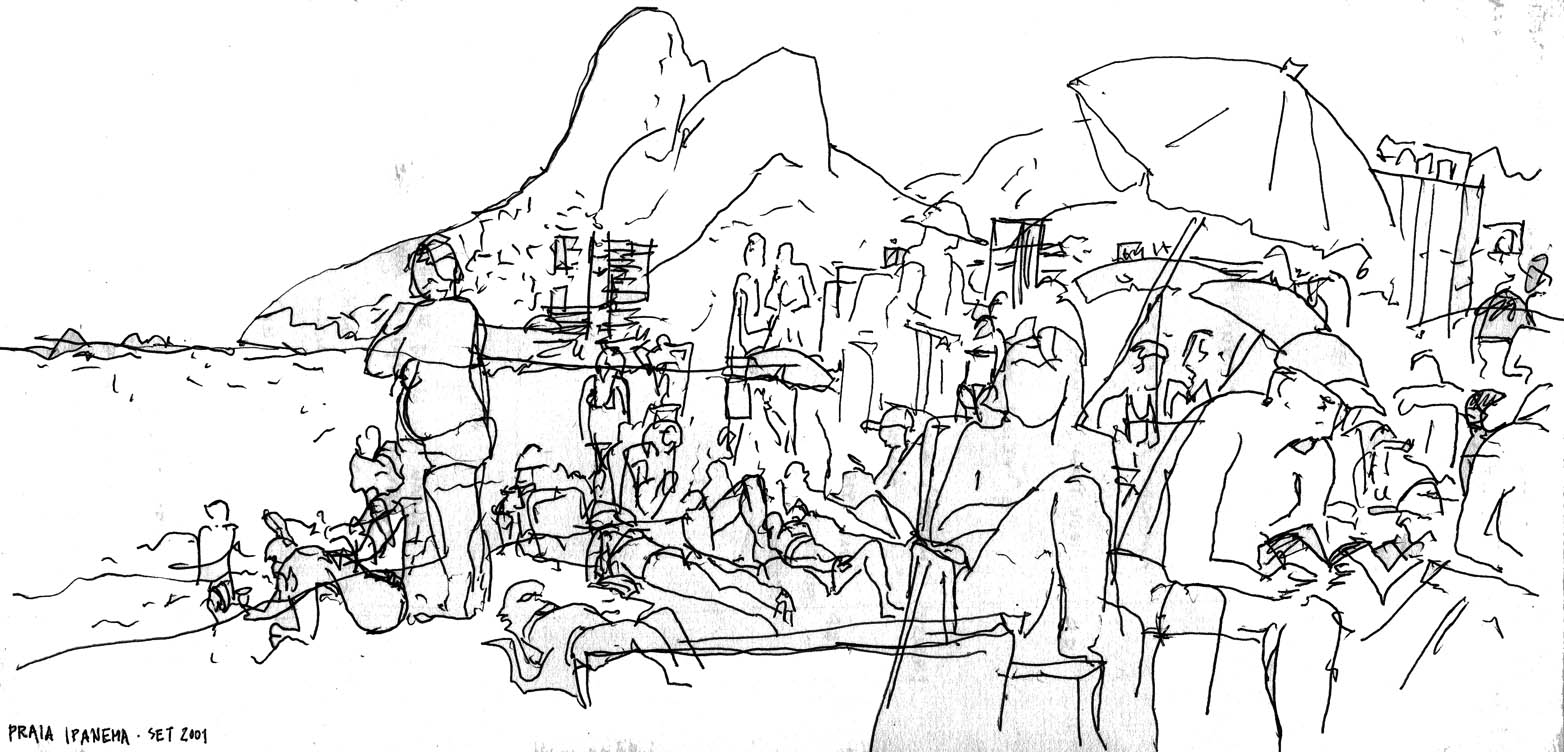 1564x752 Rio De Janeiro A Fresh Drawing Everyday - Rio De Janeiro Sketch