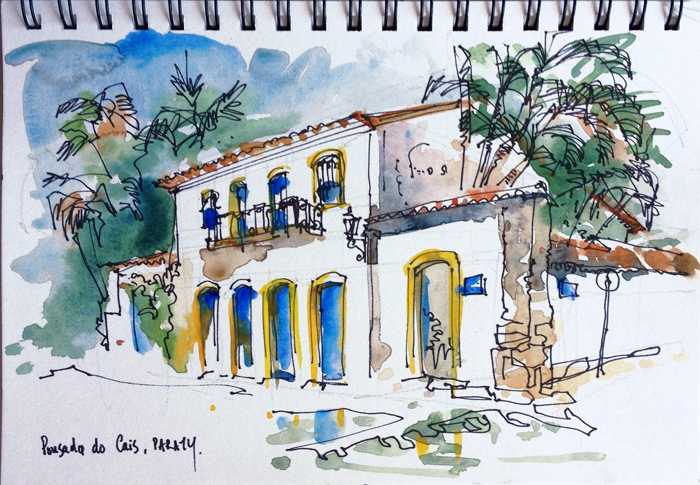 700x485 The Streets Of Paraty, Rio De Janeiro, Brazil Sketch Away - Rio De Janeiro Sketch