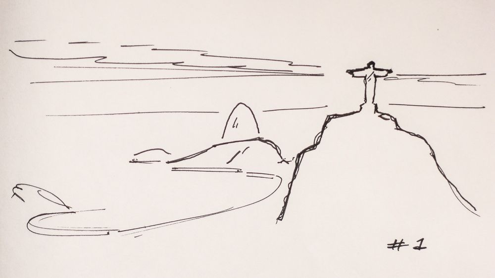 1000x563 Daily Sketch Challenge Gallery K Riok Sketches - Rio De Janeiro Sketch