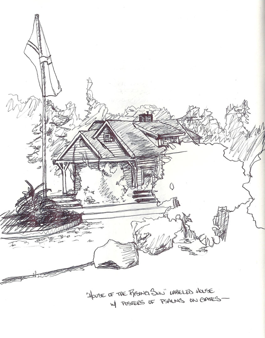 846x1080 Krystal Booth Art Blog Daily Sketches House Of The Rising Sun - Rising Sun Sketch