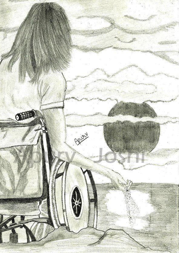 591x833 My Sketch World Rising Sun - Rising Sun Sketch