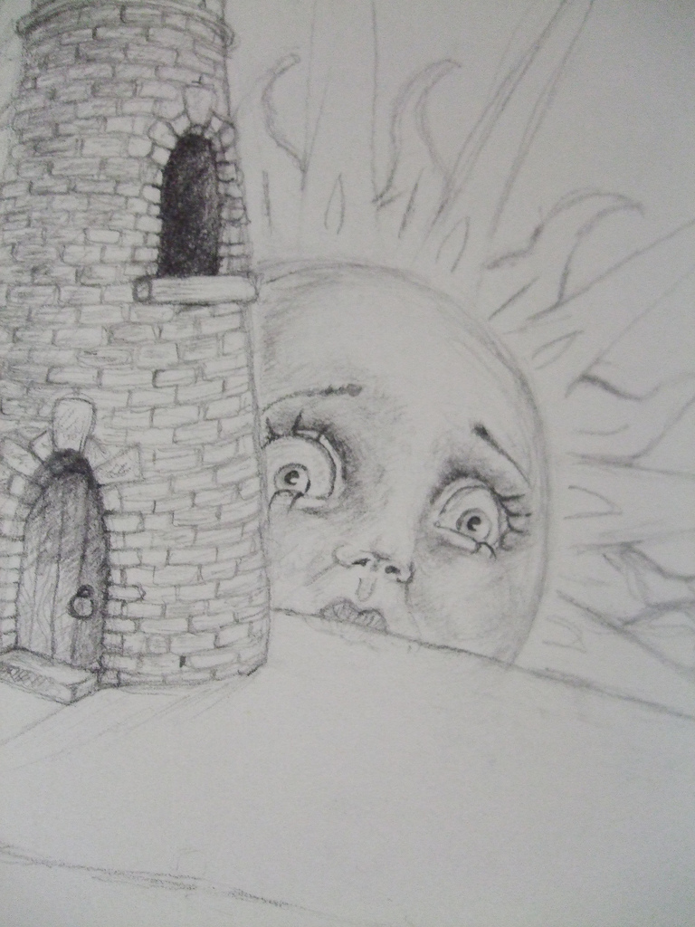 768x1024 The Rising Sun - Rising Sun Sketch